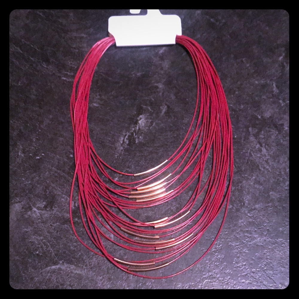 🆕 COLOR Wine Statement Necklace